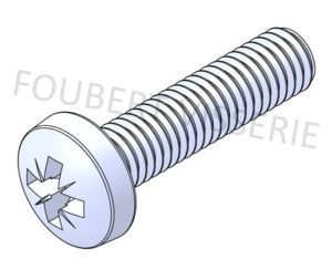 Vis-metaux-tete-cylindrique-bombee-large-din7985-iso7045