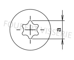 Empreinte-vis-metaux-tete-cylindrique-bombee-large-din7985-torx