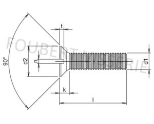 Plan-vis-metaux-tete-fraisee-fendue-din963-iso2009