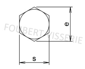 Empreinte-Vis-a-bois-tete-hexagonale-tirefond-din571