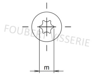 Empreinte-Vis-a-tole-tete-fraisee-torx-avec-pointe-iso14586c