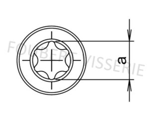 Empreinte-Vis-metaux-tete-basse-torx-czx