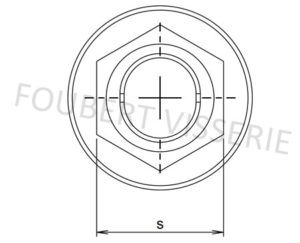 Empreinte-ecrou-autofreine-a-embase-tout-metal-din6927-iso7044