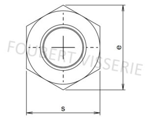 Empreinte-ecrou-bas-hm-din439b-iso4035