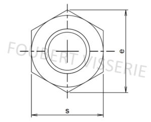 Empreinte-ecrou-haut-hh-iso4033