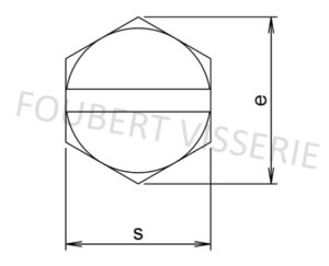 Empreinte-vis-metaux-tete-hexagonale-fendue-din933