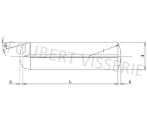 Plan-Goupille-cannelee-cylindrique-din1473-iso8740