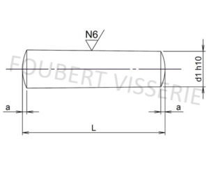 Plan-Goupille-conique-rectifiee-h10-din1-iso2339a