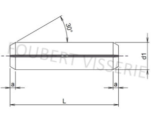 Plan-Goupille-elastique-fendue-din1481-iso8752