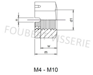 Plan-ecrou-creneau-m4-m10-din935