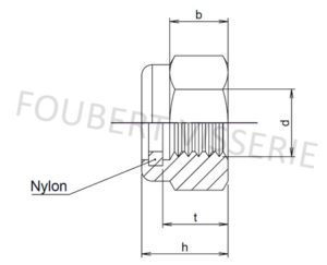 Plan-ecrou-frein-bague-nylon-haut-din982