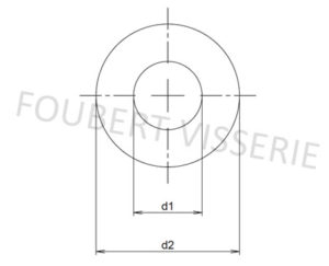 Plan-rondelle-plate-moyenne-m