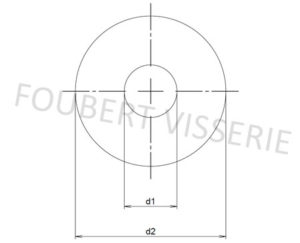 Plan-rondelle-sans-chanfrein-din9021-iso7093