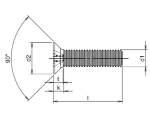 Plan-vis-a-metaux-tete-fraisee-pozidriv-din965-iso7046