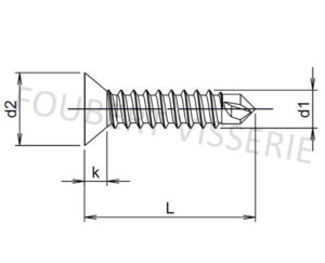 Plan-vis-autoperceuse-tete-fraisee-cruciforme-din7504p