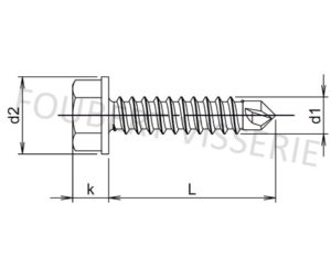 Plan-vis-autoperceuse-tete-hexagonale-din7504k