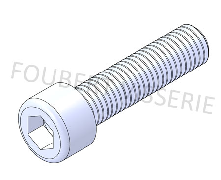 Cylindre vis à tête cylindrique ISO 4762 8.8 acier Blank M 20
