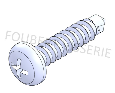 Sachet de 4 vis + écrous cylindriques - AT4