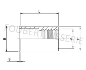 1-plan-Ecrou-a-sertir-cylindrique-tete-reduite-lisse-ouvert-inox