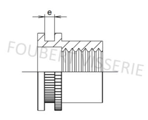 2-Plan-Ecrou-a-sertir-cylindrique-tete-plate-molete-ouvert-acier