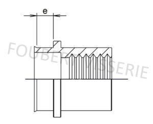 2-plan-Ecrou-a-sertir-cylindrique-tete-reduite-lisse-ouvert-acier