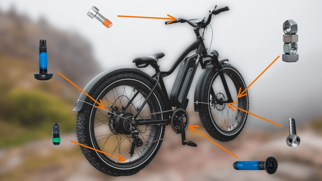 Fixations d'un vélo
